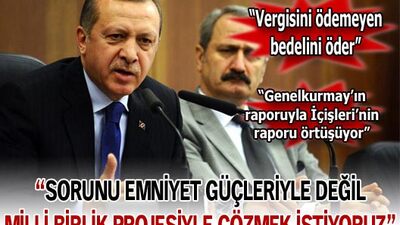 "Sorunu emniyet güçleriyle değil milli birlik projesiyle çözmek istiyoruz"