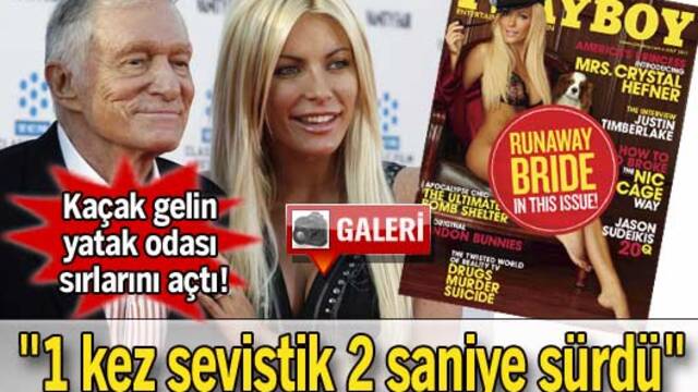 "1 kez seviştik 2 saniye sürdü"