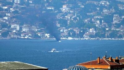 Polis teknesi kül oldu!