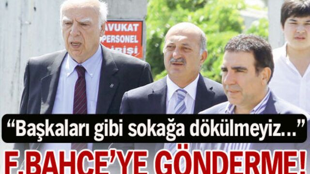 Fenerbahçe'ye gönderme!