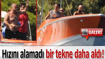 Hızını alamadı bir tekne daha aldı!