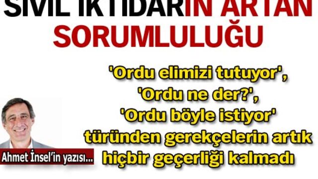 Sivil iktidarın artan sorumluluğu