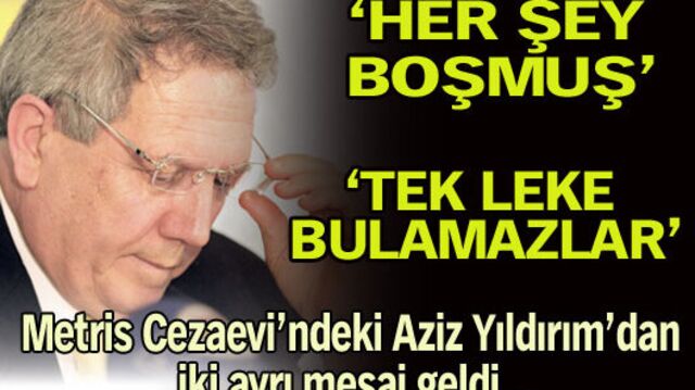 "Her şey boşmuş"