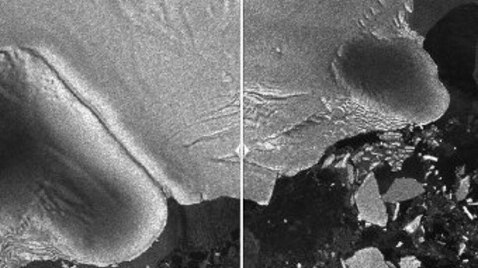 Tsunami buzuldan parçalar kopardı