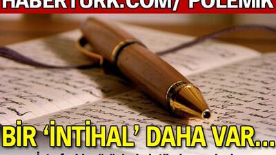 Bir 'intihal' daha var...