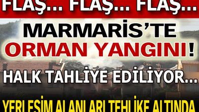 Marmaris'te orman yangını!