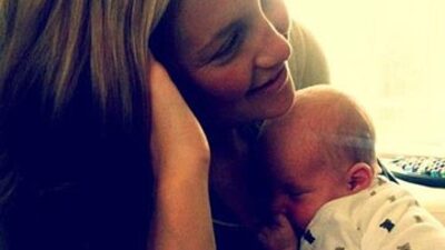 Bebeğiyle ilk kez