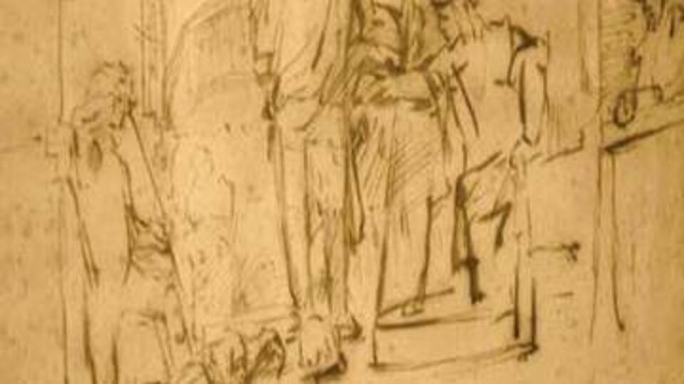 Rembrandt'ın eskizi, 15 dakikada çalındı