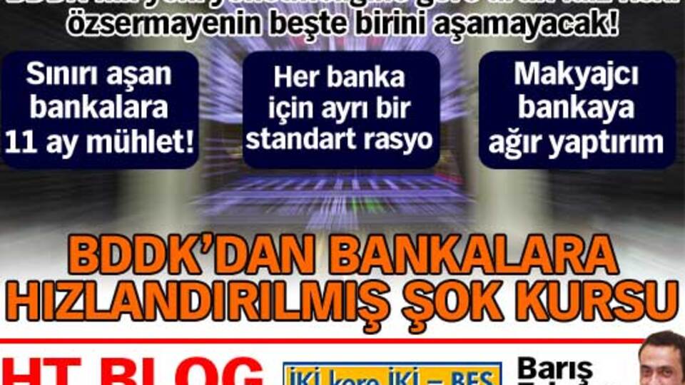 Bankalara hızlandırılmış şok kursu!
