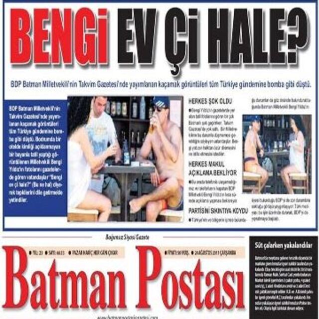 BDP'li Yıldız'ın kaçamağı eşini kızdırdı!