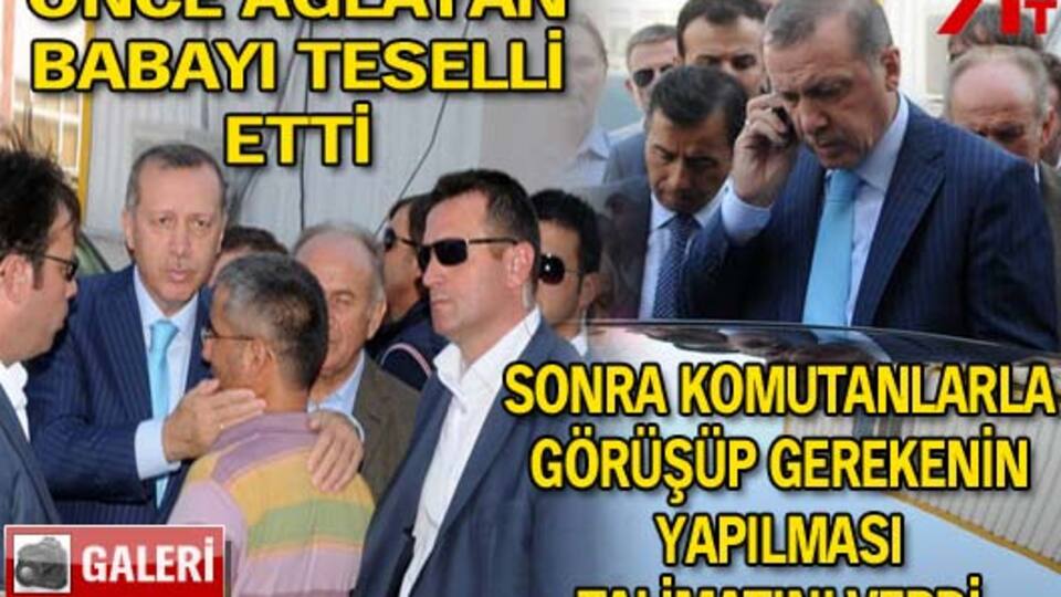Başbakan önce teselli etti! GALERİ