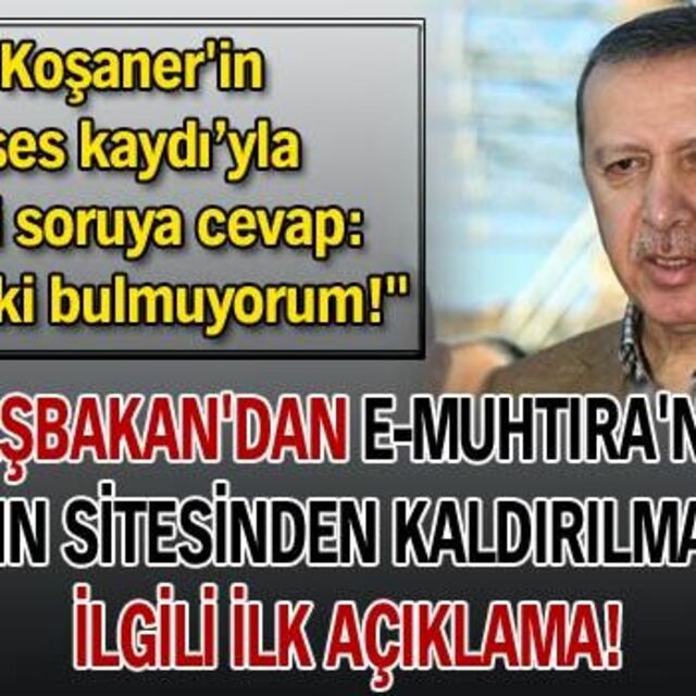 Başbakan'dan muhtıranın kaldırılmasıyla ilgili açıklama!