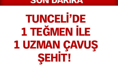 Tunceli'de 2 şehit!