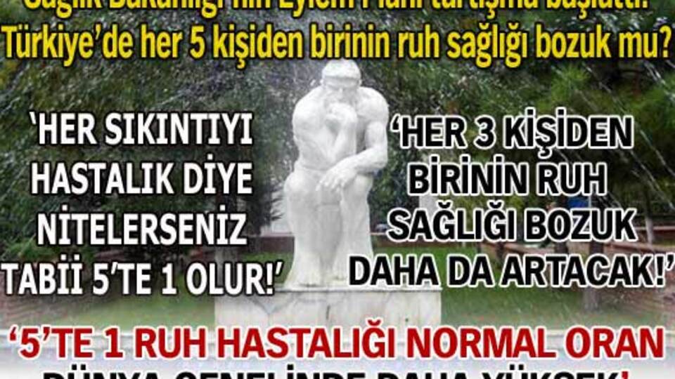 Türkiye'de her 5 kişiden birinin ruh sağlığı bozuk mu?