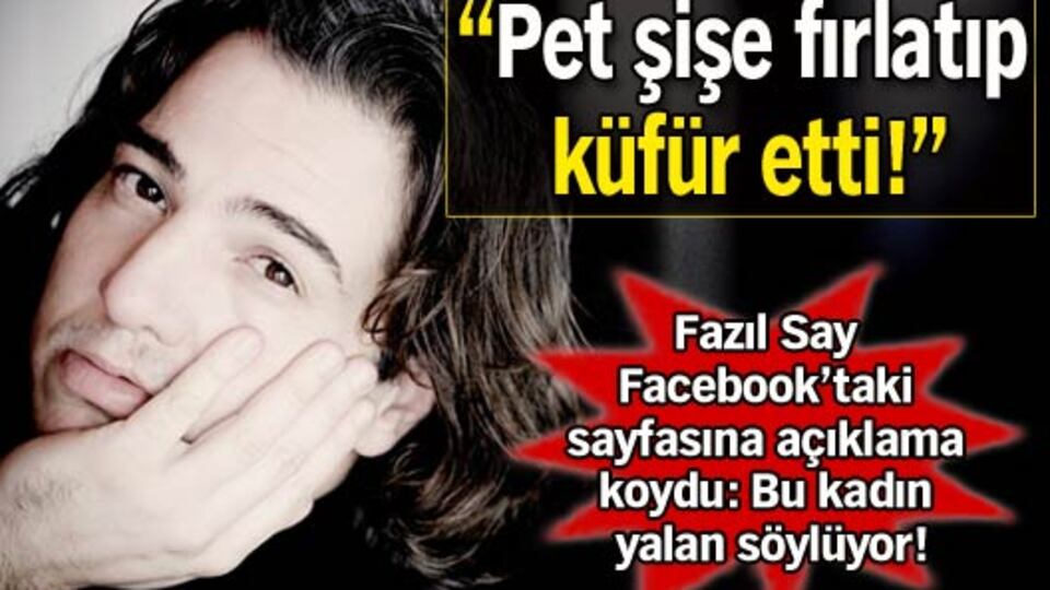 Pet şişe fırlatıp küfür etti!