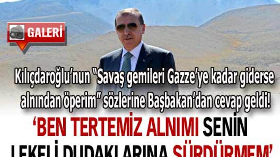 'Ben tertemiz alnımı senin lekeli dudaklarına sürdürmem'