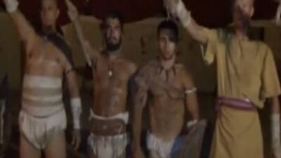 Türk gladyatörler Spartacus'ü selamladı! VİDEO