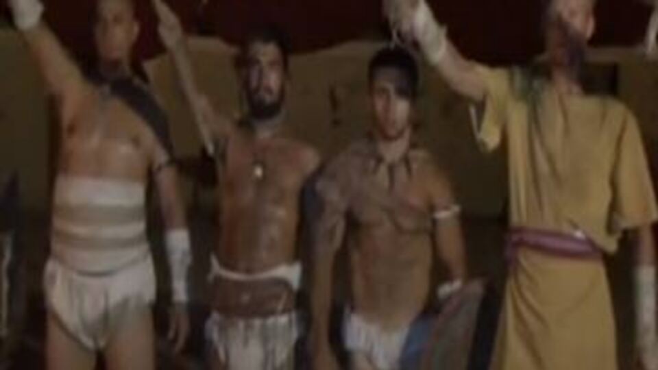 Türk gladyatörler Spartacus'ü selamladı! VİDEO