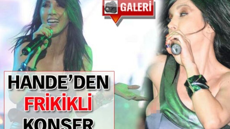 Hande'den frikikli konser! GALERİ