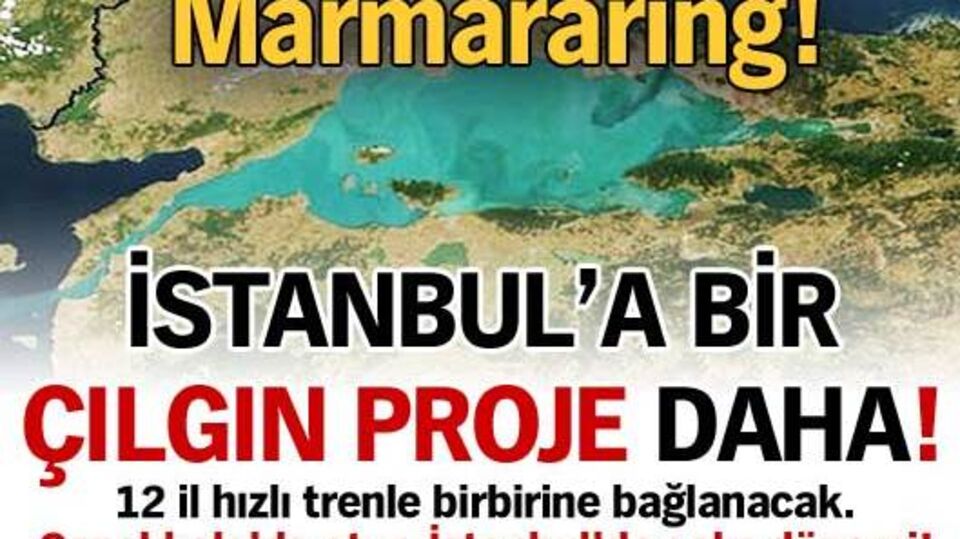 İstanbul'a bir çılgın proje daha!