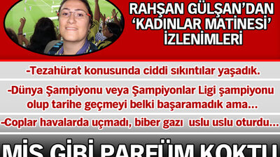 Mis gibi parfüm koktu!