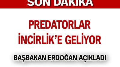 Predatorlar İncirlik'e geliyor