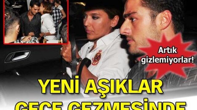 Yeni aşıklar gece gezmesinde