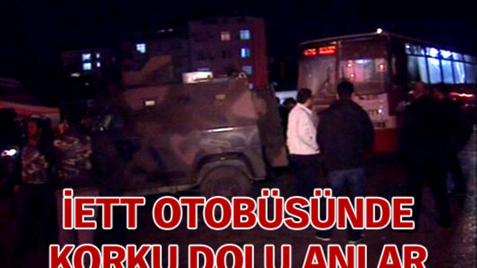 İETT otobüsünde korku dolu anlar!