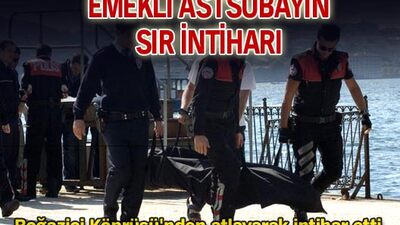 Emekli astsubayın sır intiharı