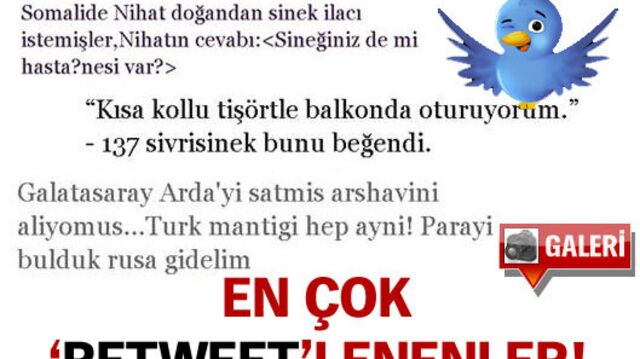 En çok "retweet"lenenler! GALERİ