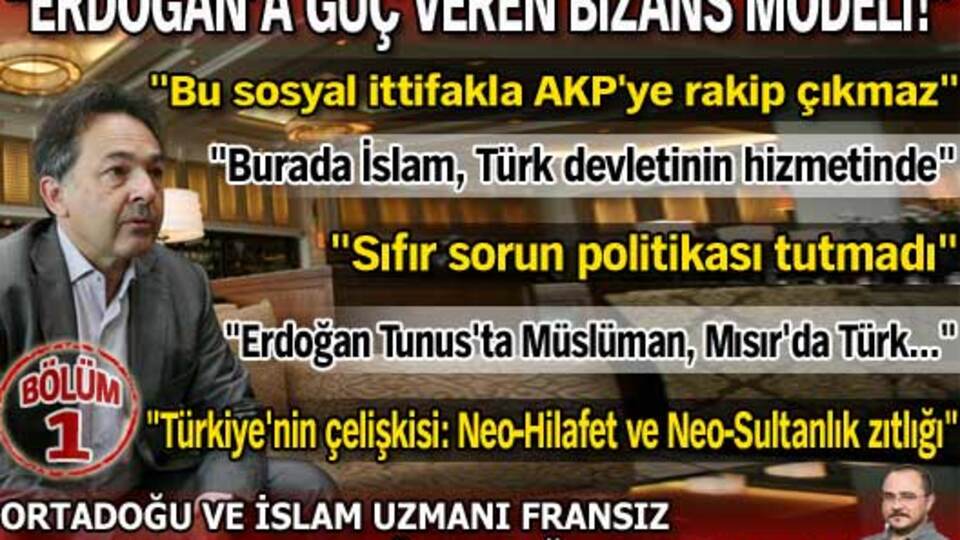 "Erdoğan'a güç veren Bizans modeli"