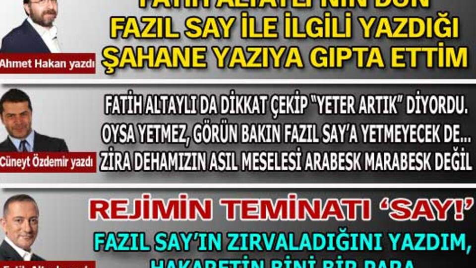 Rejimin teminatı Say!