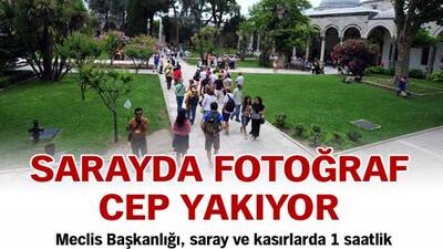 Sarayda fotoğraf çektirmek 1500 TL!