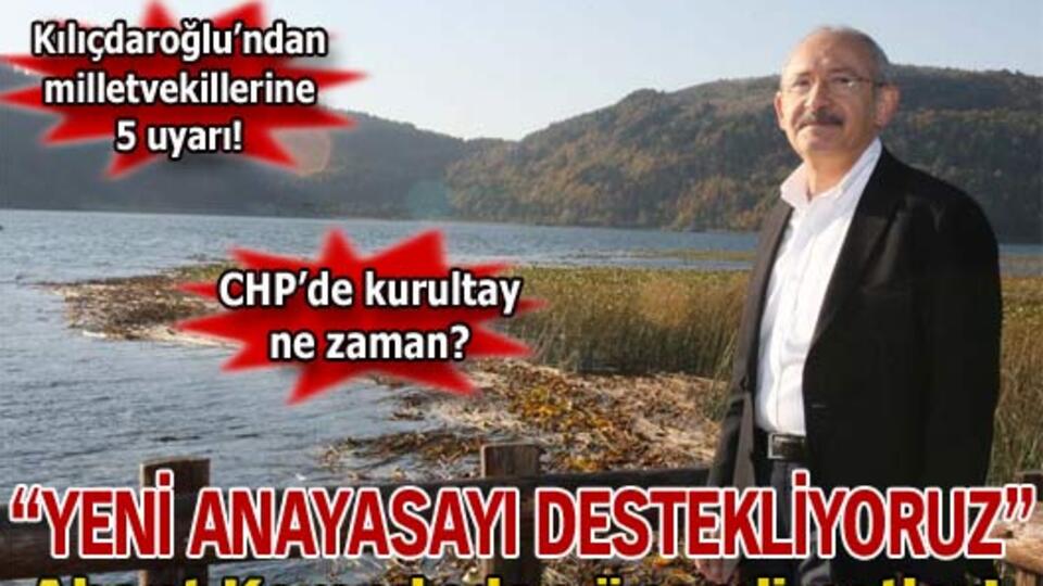 'Demokrasi ve özgürlükler için yeni Anayasa'yı destekliyoruz'