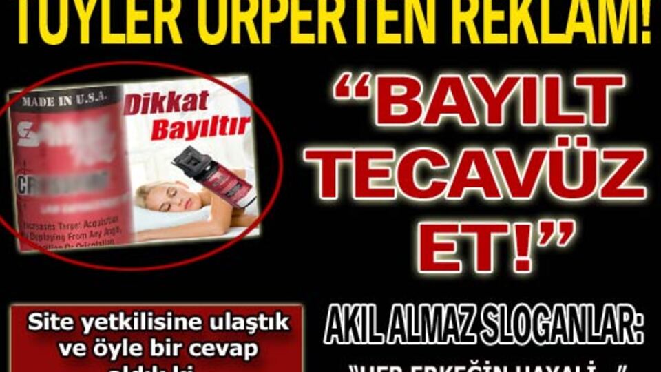 Tecavüz vaadiyle sprey satışı!