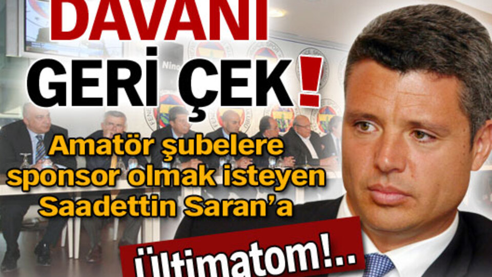 Davanı geri çek!