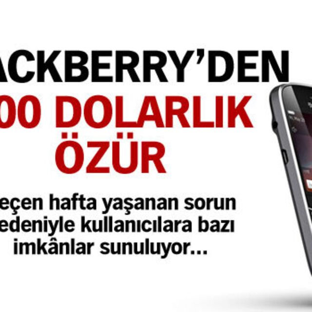 Blackberry'den 100 dolarlık ödül!