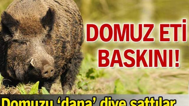 Domuzu dana diye sattılar!
