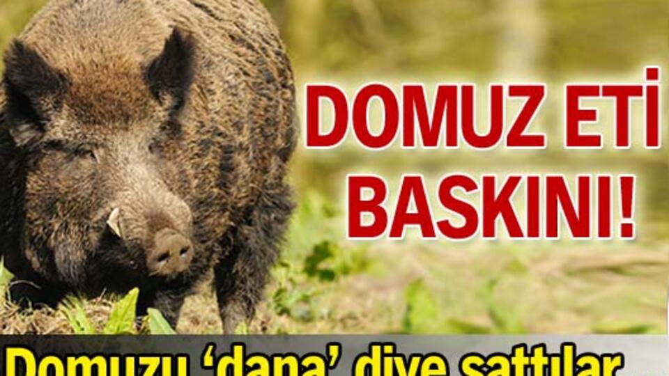 Domuzu dana diye sattılar!
