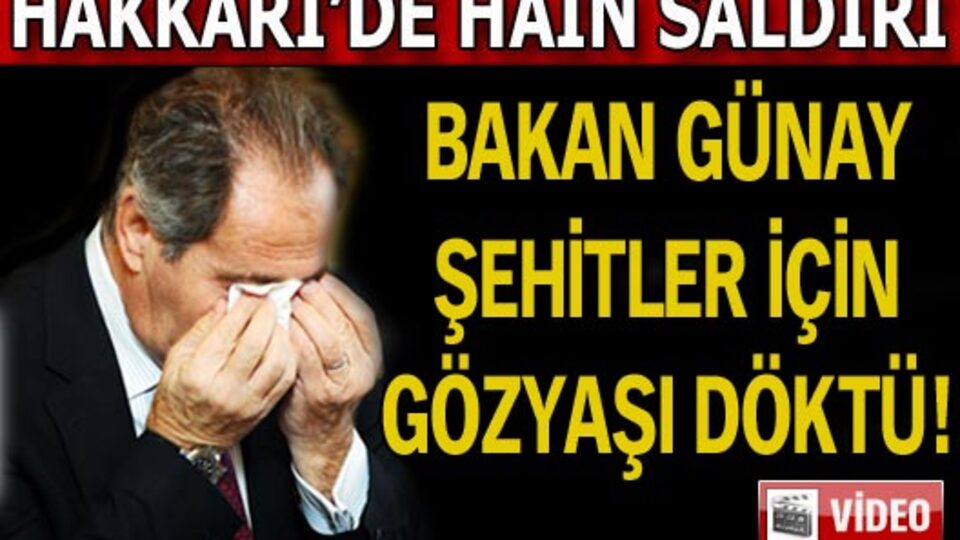 Şehitler için gözyaşı döktüler!