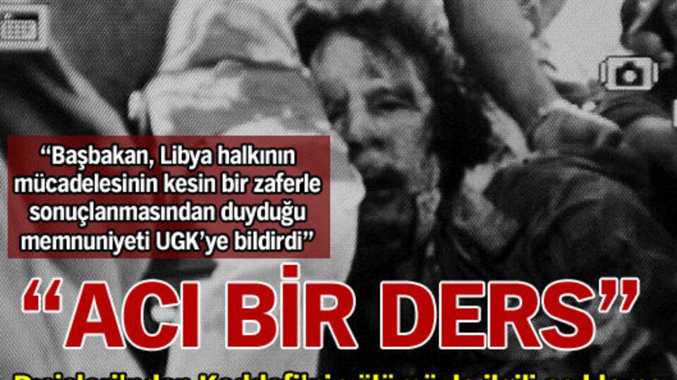 "Acı bir ders"