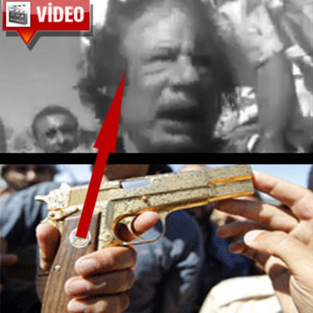 Kaddafi nasıl öldü: Altın silah mı koruması mı?