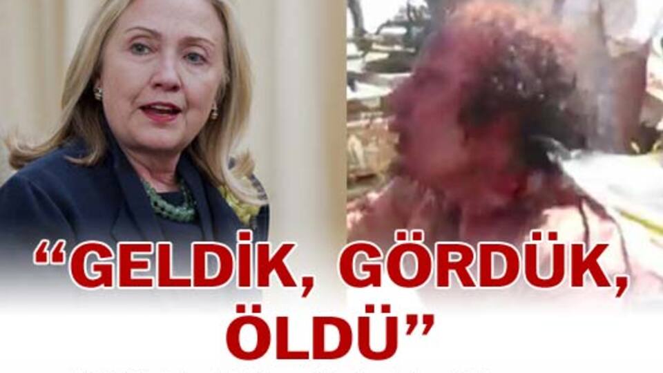 "Geldik, gördük, öldü"