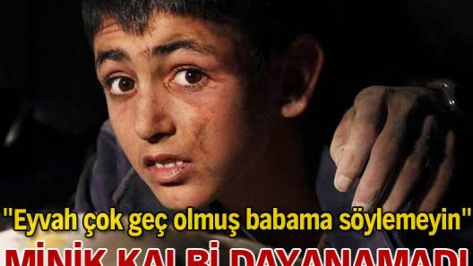 Minik kalbi dayanamadı!