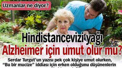 Hindistancevizi yağı Alzheimer için umut olur mu?