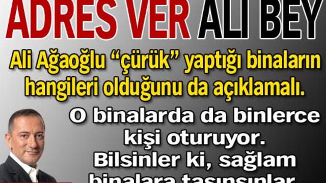 Adres ver Ali Bey