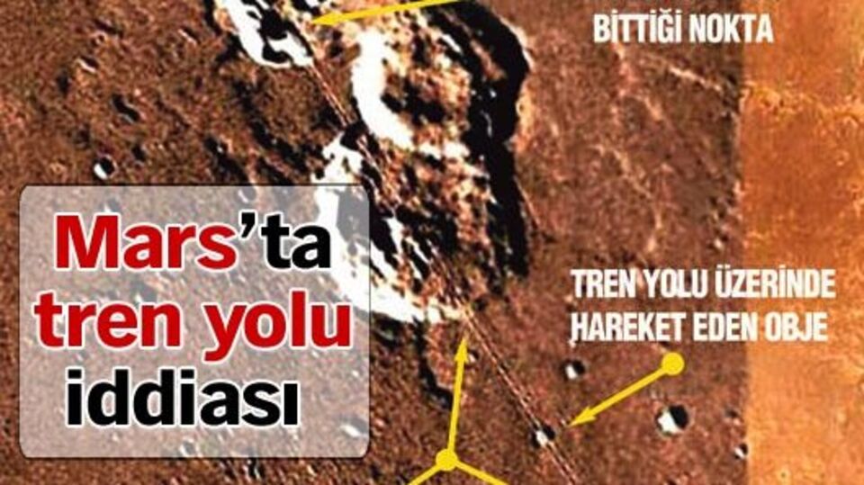 Mars'ta tren yolu iddiası