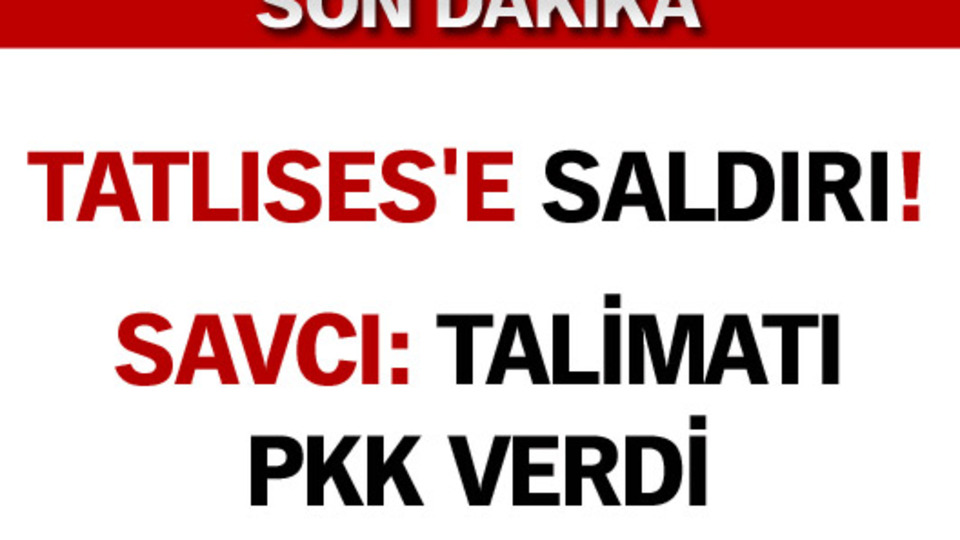 "Talimatı PKK verdi!"