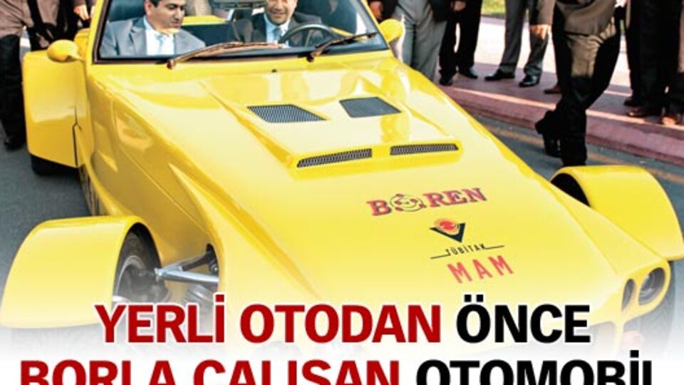 Borla çalışan otomobil