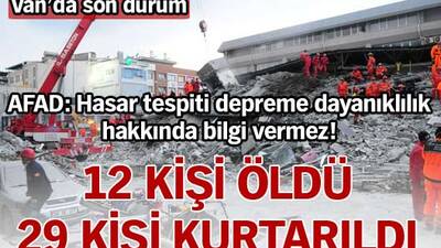 Van bir kez daha sarsıldı